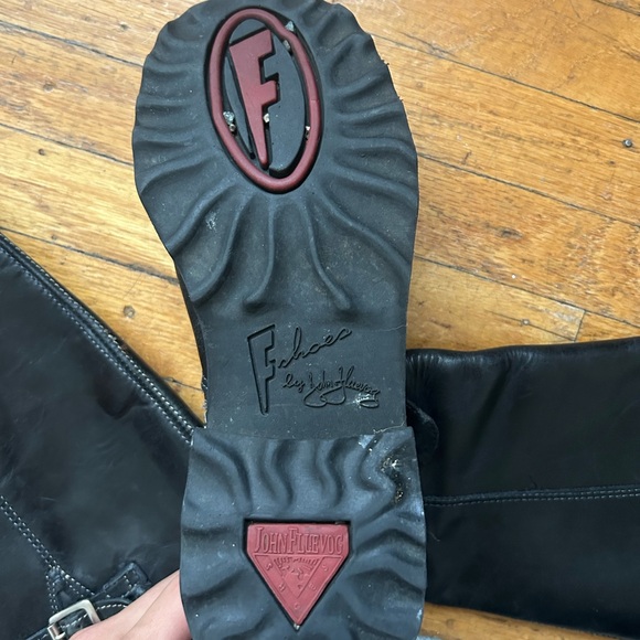 Vintage John Fluevog Big Ruth Tall Leather Boots - Picture 3 of 4